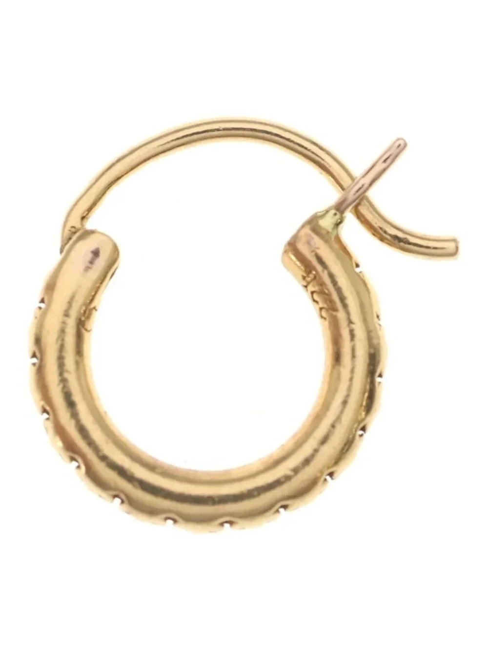 Chrome Hearts 22k Hoop Tfl Small Tfl Earrings Gold